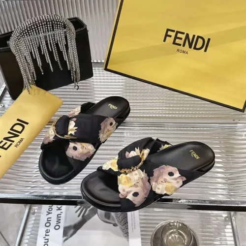 Replica Fendi Slippers For Women #1392899 $80.00 USD for Wholesale