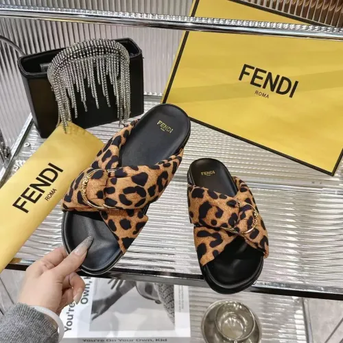 Replica Fendi Slippers For Women #1392901 $80.00 USD for Wholesale