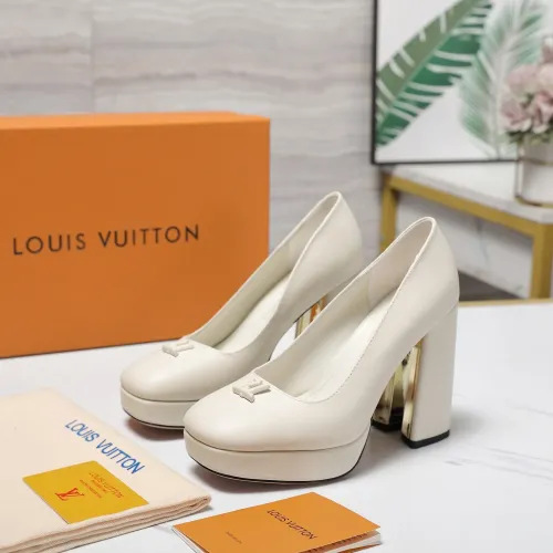 Wholesale Louis Vuitton High-Heeled Shoes For Women #1392924 $125.00 USD, Wholesale Quality Replica Louis Vuitton High-Heeled Shoes