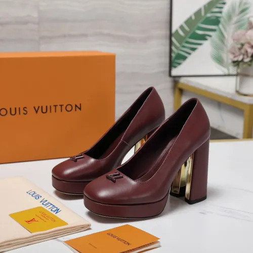 Wholesale Louis Vuitton High-Heeled Shoes For Women #1392925 $125.00 USD, Wholesale Quality Replica Louis Vuitton High-Heeled Shoes