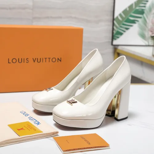Wholesale Louis Vuitton High-Heeled Shoes For Women #1392927 $125.00 USD, Wholesale Quality Replica Louis Vuitton High-Heeled Shoes