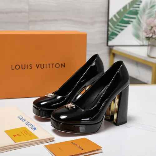 Wholesale Louis Vuitton High-Heeled Shoes For Women #1392928 $125.00 USD, Wholesale Quality Replica Louis Vuitton High-Heeled Shoes