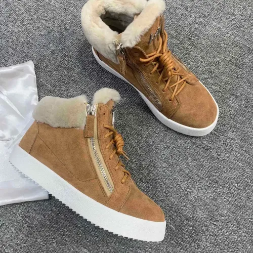 Replica Giuseppe Zanotti High Tops Shoes For Women #1393127 $100.00 USD for Wholesale