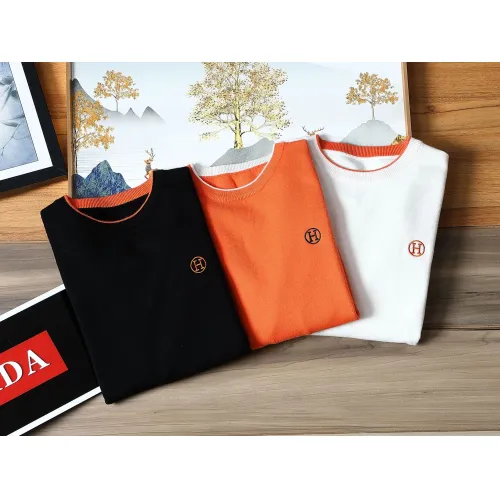 Replica Hermes Sweaters Long Sleeved For Men #1393177 $42.00 USD for Wholesale