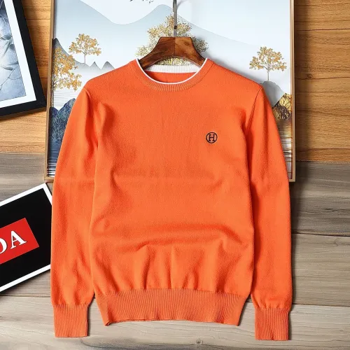Wholesale Hermes Sweaters Long Sleeved For Men #1393178 $42.00 USD, Wholesale Quality Replica Hermes Sweaters