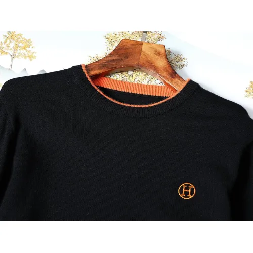 Replica Hermes Sweaters Long Sleeved For Men #1393181 $42.00 USD for Wholesale