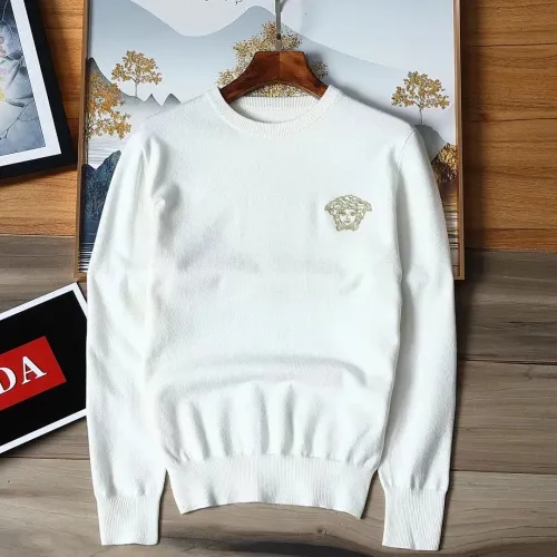 Wholesale Versace Sweaters Long Sleeved For Men #1393182 $42.00 USD, Wholesale Quality Replica Versace Sweaters