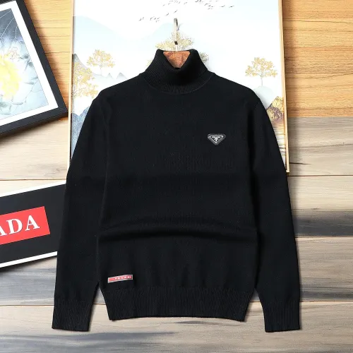 Wholesale Prada Sweaters Long Sleeved For Men #1393204 $48.00 USD, Wholesale Quality Replica Prada Sweaters