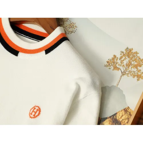 Replica Hermes Sweaters Long Sleeved For Men #1393221 $48.00 USD for Wholesale