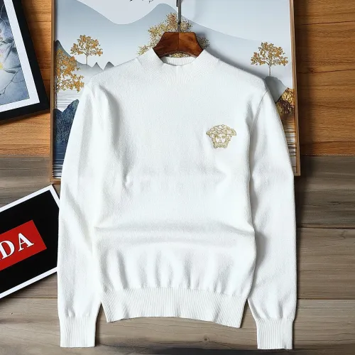 Wholesale Versace Sweaters Long Sleeved For Men #1393224 $42.00 USD, Wholesale Quality Replica Versace Sweaters