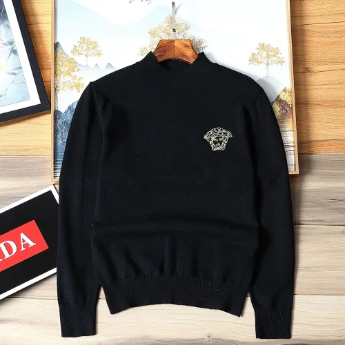 Wholesale Versace Sweaters Long Sleeved For Men #1393225 $42.00 USD, Wholesale Quality Replica Versace Sweaters