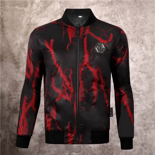 Wholesale Philipp Plein PP Jackets Long Sleeved For Men #1393351 $68.00 USD, Wholesale Quality Replica Philipp Plein PP Jackets