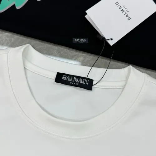 Replica Balmain T-Shirts Long Sleeved For Men #1393464 $80.00 USD for Wholesale