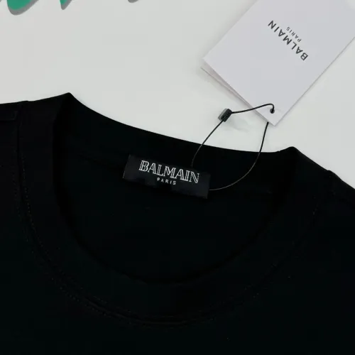 Replica Balmain T-Shirts Long Sleeved For Men #1393465 $80.00 USD for Wholesale