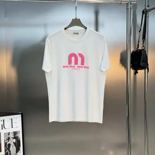 Wholesale MIU MIU T-Shirts Short Sleeved For Men #1393607 $80.00 USD, Wholesale Quality Replica MIU MIU T-Shirts