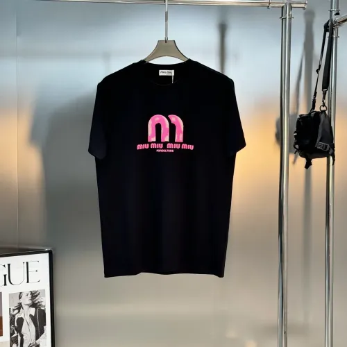 Wholesale MIU MIU T-Shirts Short Sleeved For Men #1393609 $80.00 USD, Wholesale Quality Replica MIU MIU T-Shirts