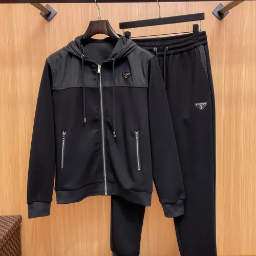 Wholesale Prada Tracksuits Long Sleeved For Men #1393660 $128.00 USD, Wholesale Quality Replica Prada Tracksuits