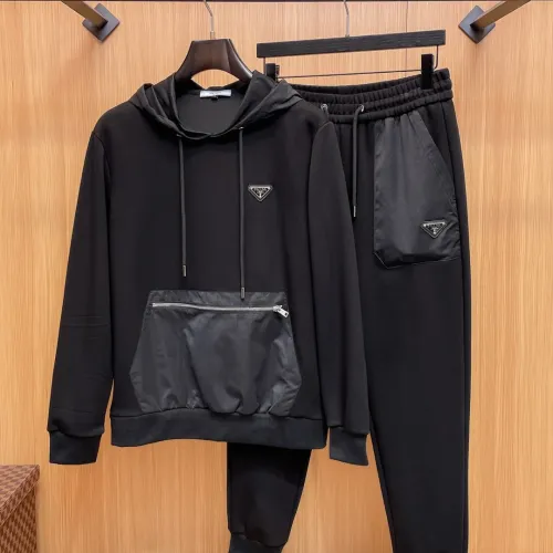 Wholesale Prada Tracksuits Long Sleeved For Men #1393661 $128.00 USD, Wholesale Quality Replica Prada Tracksuits