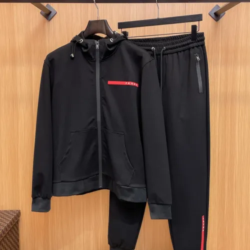 Wholesale Prada Tracksuits Long Sleeved For Men #1393663 $128.00 USD, Wholesale Quality Replica Prada Tracksuits