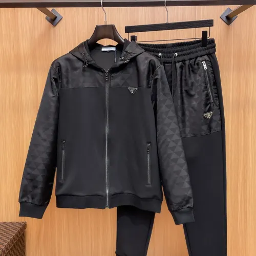 Wholesale Prada Tracksuits Long Sleeved For Men #1393664 $128.00 USD, Wholesale Quality Replica Prada Tracksuits