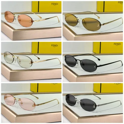 Replica Fendi AAA Quality Sunglasses #1393992 $64.00 USD for Wholesale