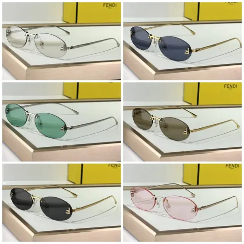 Replica Fendi AAA Quality Sunglasses #1394000 $64.00 USD for Wholesale