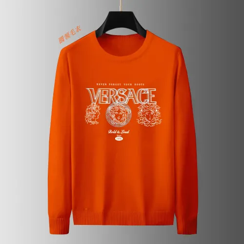 Wholesale Versace Sweaters Long Sleeved For Men #1394100 $48.00 USD, Wholesale Quality Replica Versace Sweaters