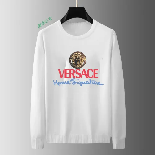 Wholesale Versace Sweaters Long Sleeved For Men #1394108 $48.00 USD, Wholesale Quality Replica Versace Sweaters
