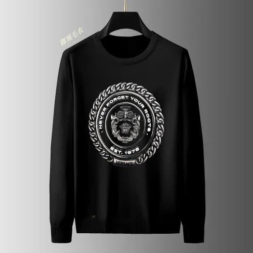 Wholesale Versace Sweaters Long Sleeved For Men #1394128 $48.00 USD, Wholesale Quality Replica Versace Sweaters