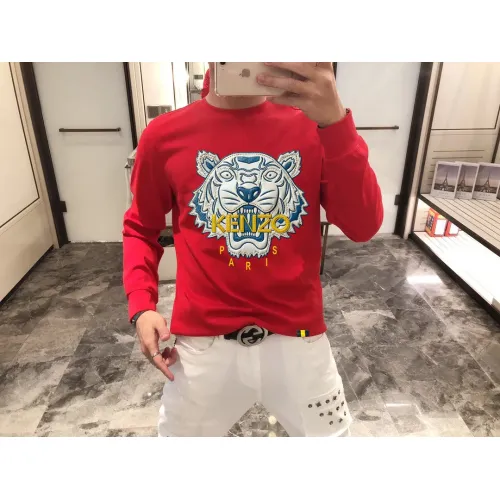 Wholesale Kenzo Hoodies Long Sleeved For Men #1394333 $48.00 USD, Wholesale Quality Replica Kenzo Hoodies