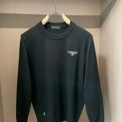 Wholesale Prada Sweaters Long Sleeved For Men #1394372 $48.00 USD, Wholesale Quality Replica Prada Sweaters
