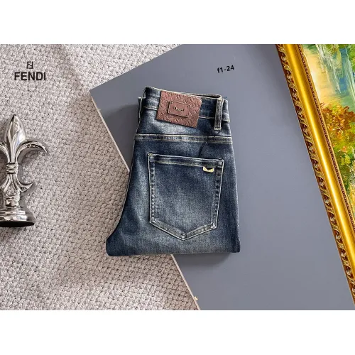 Wholesale Fendi Jeans For Men #1394516 $48.00 USD, Wholesale Quality Replica Fendi Jeans