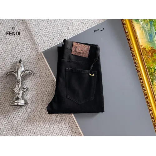 Wholesale Fendi Jeans For Men #1394531 $48.00 USD, Wholesale Quality Replica Fendi Jeans