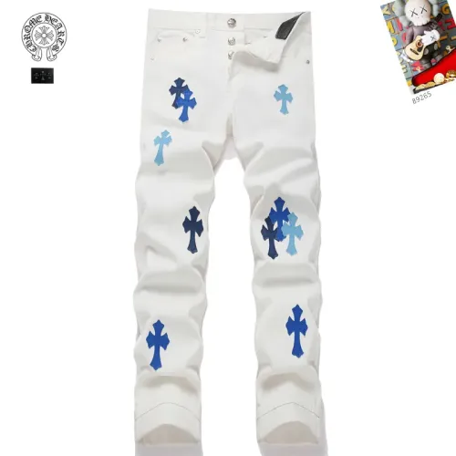 Wholesale Chrome Hearts Jeans For Men #1394579 $48.00 USD, Wholesale Quality Replica Chrome Hearts Jeans