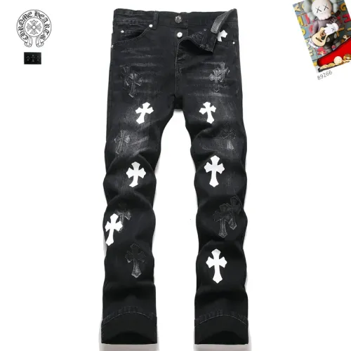 Wholesale Chrome Hearts Jeans For Men #1394580 $48.00 USD, Wholesale Quality Replica Chrome Hearts Jeans