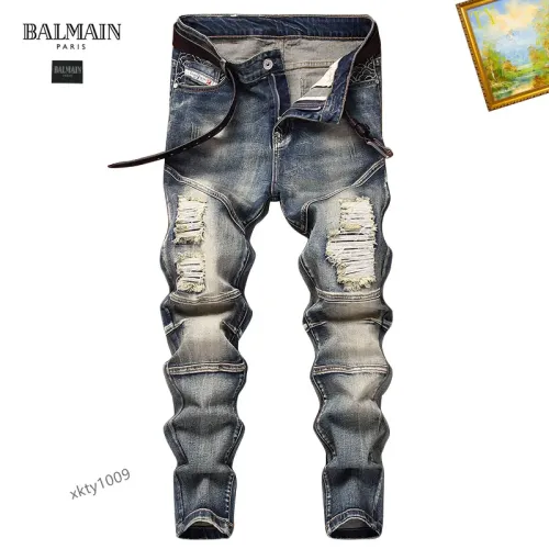Wholesale Balmain Jeans For Men #1394584 $48.00 USD, Wholesale Quality Replica Balmain Jeans