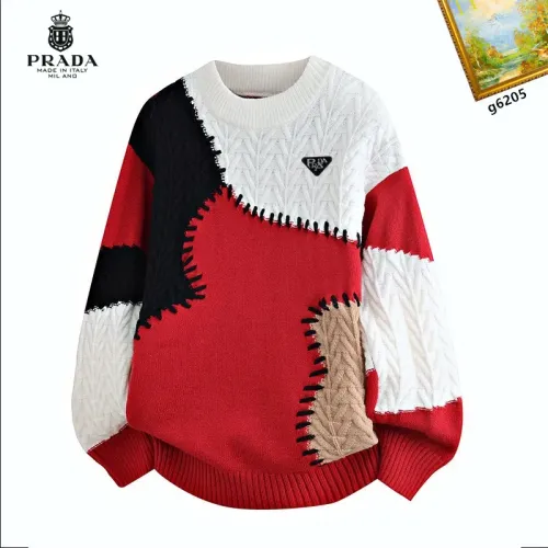 Wholesale Prada Sweaters Long Sleeved For Men #1394615 $48.00 USD, Wholesale Quality Replica Prada Sweaters
