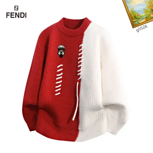 Wholesale Fendi Sweaters Long Sleeved For Men #1394638 $48.00 USD, Wholesale Quality Replica Fendi Sweaters