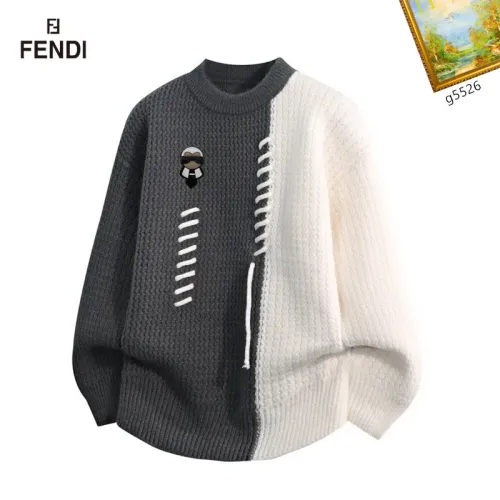 Wholesale Fendi Sweaters Long Sleeved For Men #1394639 $48.00 USD, Wholesale Quality Replica Fendi Sweaters