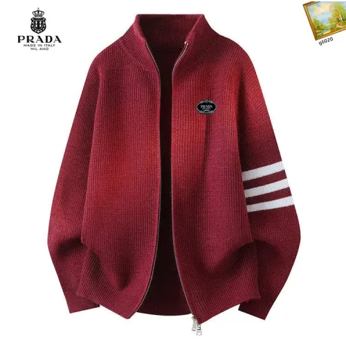 Wholesale Prada Sweaters Long Sleeved For Men #1394691 $48.00 USD, Wholesale Quality Replica Prada Sweaters
