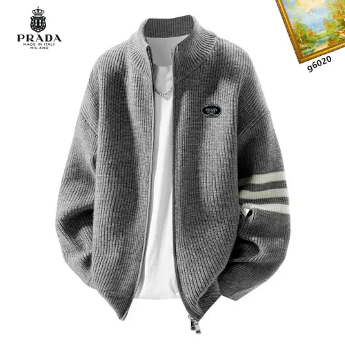 Wholesale Prada Sweaters Long Sleeved For Men #1394693 $48.00 USD, Wholesale Quality Replica Prada Sweaters