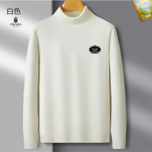 Wholesale Prada Sweaters Long Sleeved For Men #1394791 $42.00 USD, Wholesale Quality Replica Prada Sweaters