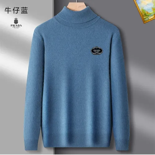 Wholesale Prada Sweaters Long Sleeved For Men #1394795 $42.00 USD, Wholesale Quality Replica Prada Sweaters