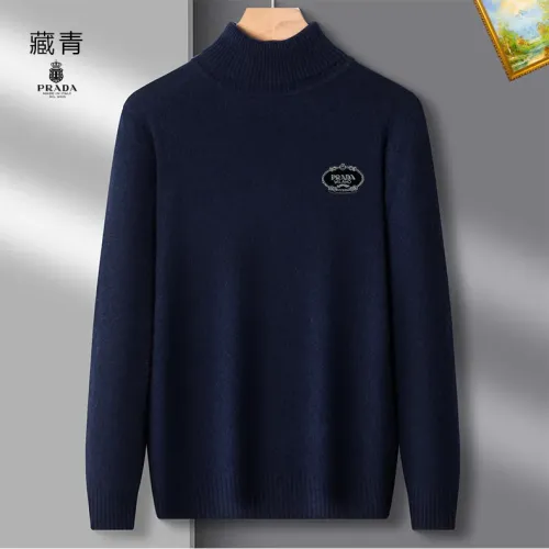 Wholesale Prada Sweaters Long Sleeved For Men #1394797 $42.00 USD, Wholesale Quality Replica Prada Sweaters