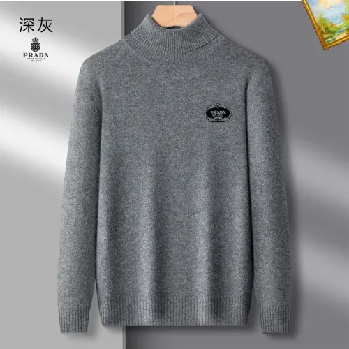 Wholesale Prada Sweaters Long Sleeved For Men #1394800 $42.00 USD, Wholesale Quality Replica Prada Sweaters