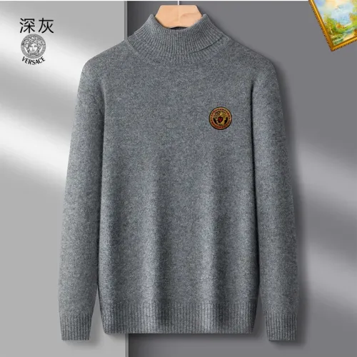 Wholesale Versace Sweaters Long Sleeved For Men #1394850 $42.00 USD, Wholesale Quality Replica Versace Sweaters