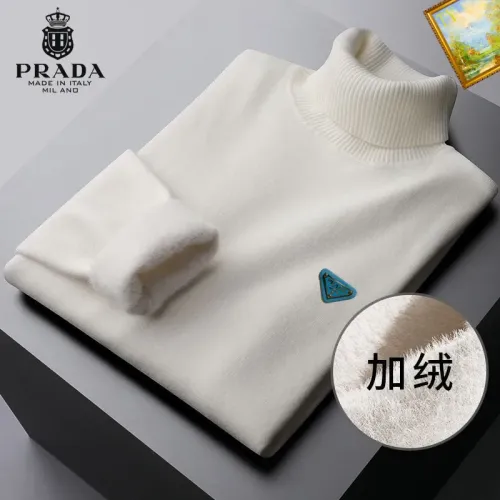 Wholesale Prada Sweaters Long Sleeved For Men #1394996 $48.00 USD, Wholesale Quality Replica Prada Sweaters