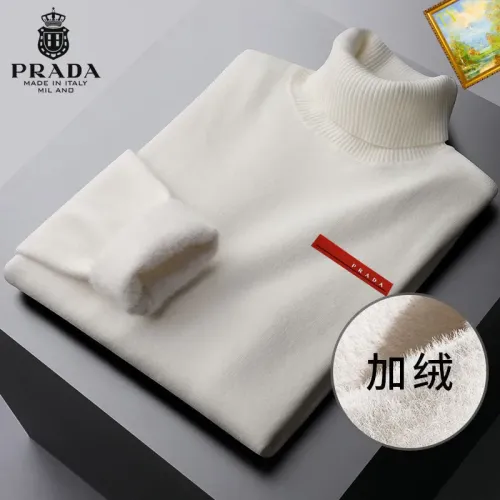 Wholesale Prada Sweaters Long Sleeved For Men #1395046 $48.00 USD, Wholesale Quality Replica Prada Sweaters