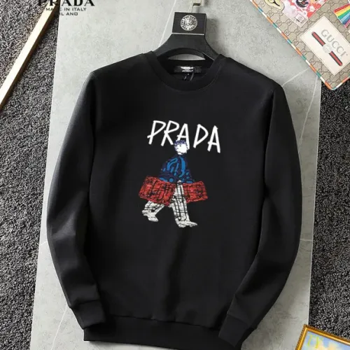 Wholesale Prada Hoodies Long Sleeved For Men #1395098 $40.00 USD, Wholesale Quality Replica Prada Hoodies