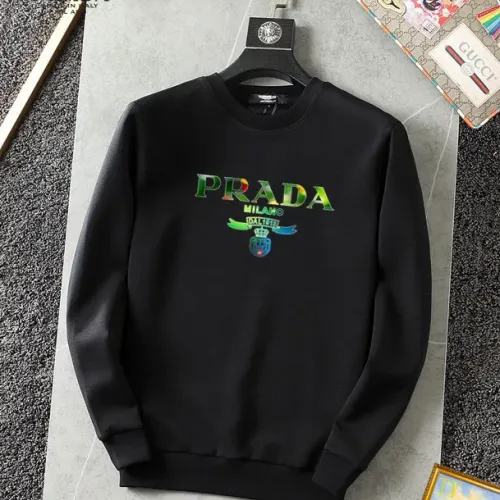 Wholesale Prada Hoodies Long Sleeved For Men #1395102 $40.00 USD, Wholesale Quality Replica Prada Hoodies